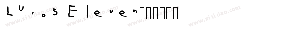 Lucas Eleven字体转换